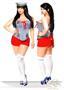 2 PC Pin-Up Sailor Girl Costume