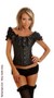 Embroidered Peasant Top Corset