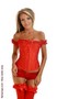 Embroidered Peasant Top Corset
