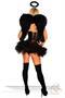 4 PC Sexy Sequin Dark Angel Costume