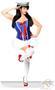 3 PC Retro Pin-Up Sailor Costume