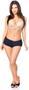 Navy Blue Ruffle Panty w/Bow