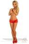 Red Satin Ruffle Panty