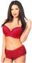 Wine Ruffle Panty w/Bow