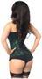 Lavish Green Lace Front Zipper Corset