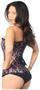 Lavish Pink Lace Front Zipper Corset