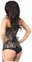 Lavish Tan Lace Front Zipper Corset