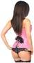 Lavish Pink Brocade Corset