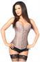 Lavish Gunmetal Brocade Corset