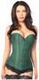 Lavish Dark Green Brocade Corset