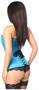 Lavish Blue Brocade Overbust Corset