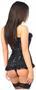Lavish Black Sheer Lace Corset