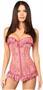 Lavish Mauve Sheer Lace Corset