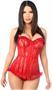 Lavish Red Sheer Lace Corset