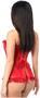 Lavish Red Sheer Lace Corset