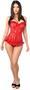 Lavish Red Sheer Lace Corset