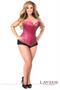 Lavish Fuchsia Glitter Side Zipper Corset