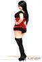 Lavish Red Lace Underwire Underbust Corset
