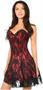 Lavish Red Lace Corset Dress