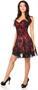 Lavish Red Lace Corset Dress