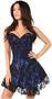 Lavish Blue Lace Corset Dress