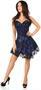 Lavish Blue Lace Corset Dress