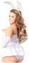 Lavish 4 PC White Bunny Corset Costume