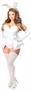 Lavish 4 PC White Bunny Corset Costume