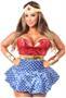 Lavish 3 PC Superhero Corset Dress Costume