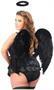 Lavish 4 PC Angel of Darkness Corset Costume