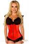 Lavish Red Underbust Zipper Corset