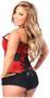 Lavish Red Halter Corset w/Bow