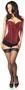 Lavish Red Glitter Front Zipper Corset