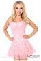 Lavish Light Pink Lace Corset Dress