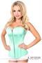 Lavish Mint Green Sweetheart Front Zipper Corset