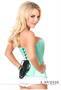 Lavish Mint Green Sweetheart Front Zipper Corset