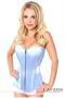 Lavish Lt Blue Sweetheart Front Zipper Corset