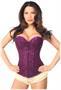 Lavish Magenta Lace Overbust Corset w/Zipper