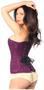 Lavish Magenta Lace Overbust Corset w/Zipper