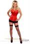 Lavish Red Sweetheart Front Zipper Corset