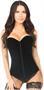 Lavish Black Velvet Overbust Corset
