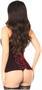 Lavish Red Crushed Velvet Overbust Corset