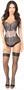 Lavish Gunmetal Brocade w/Black Eyelash Lace Overbust Corset
