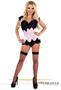 Top Drawer Ivory Beaded Underbust Steel Boned Corset