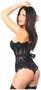 Black Mesh Net Steel Boned Corset