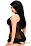 Top Drawer Black and Brown Steel Boned Underbust Corset