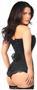 Top Drawer Black Cotton Steel Boned Corset w/Zipper