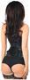 Top Drawer Green Buckle Steel Boned Corset