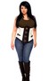Top Drawer Brocade Steel Boned Underbust Corset Top with Buckles