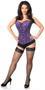 Top Drawer Elegant Purple Embroidered Steel Boned Corset